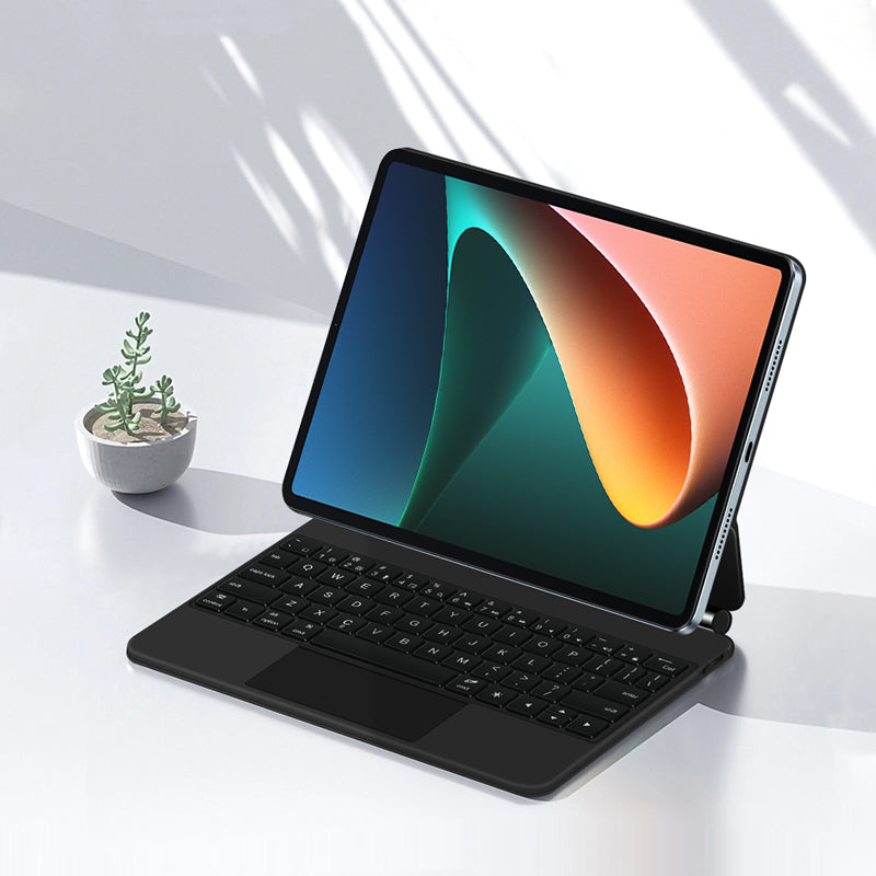 For Xiaomi Pad 5 Leather Tablet Case Wireless Bluetooth Keyboard with Touchpad For Xiaomi Pad 5 Leather Tablet Case Wireless Bluetooth Keyboard with Touchpad
